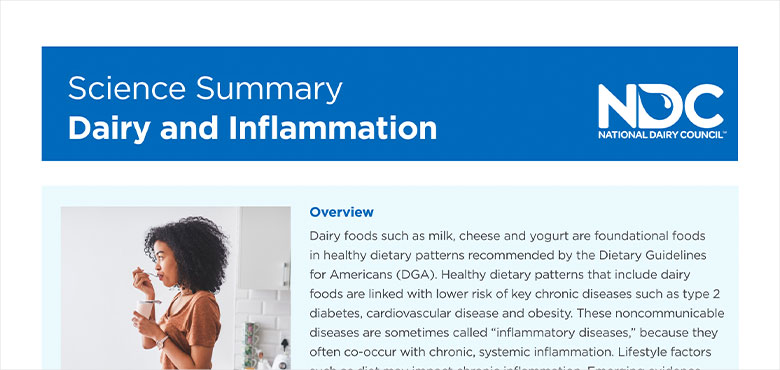 Science Summary: Dairy and Inflammation