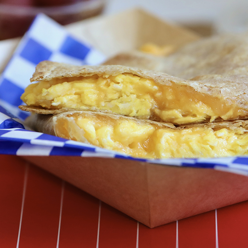 Pepper Jack Cheese and Egg Breakfast Quesadilla 