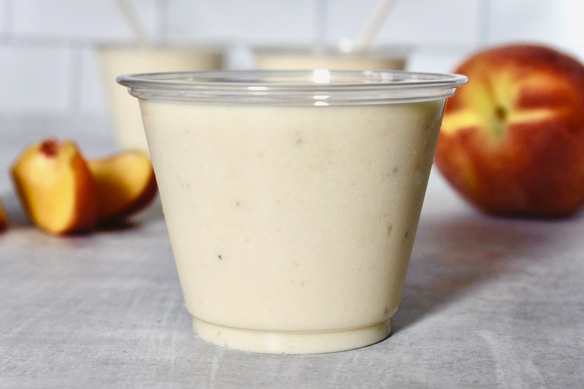 Peachy Banana Apple Smoothie 