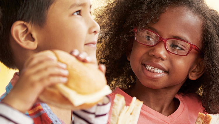 Children eating