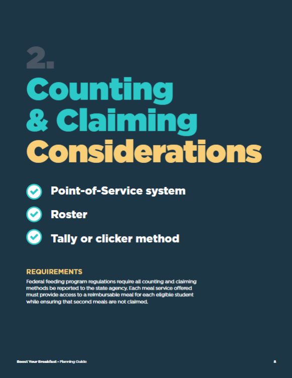 Counting & Claiming Considerations