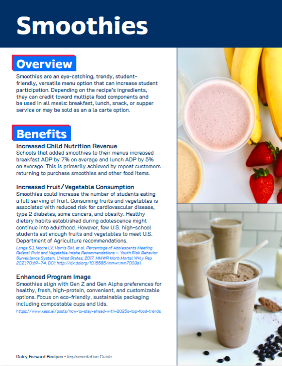 Dairy Forward Recipes Smoothies
