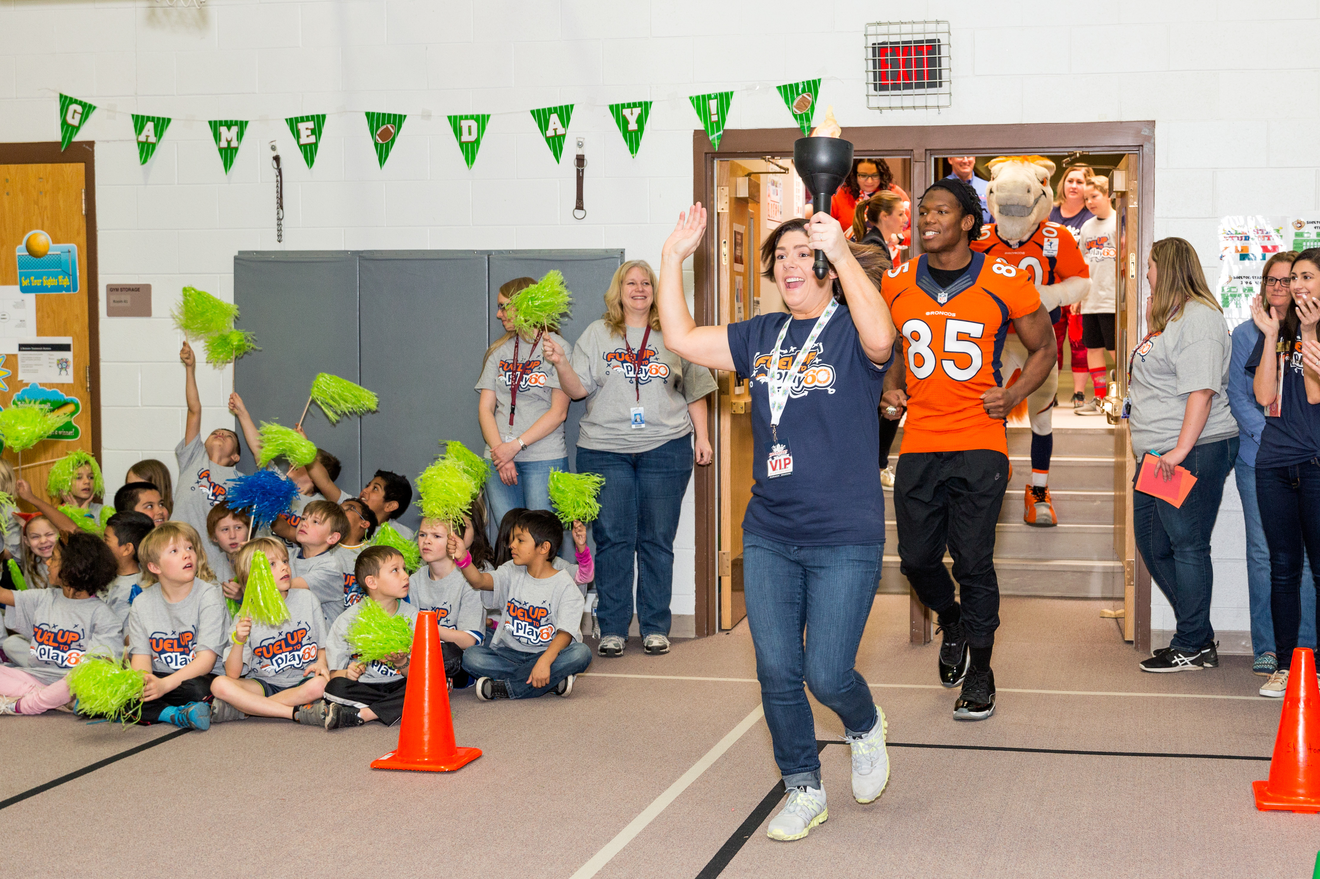 students at the Breakfast Games