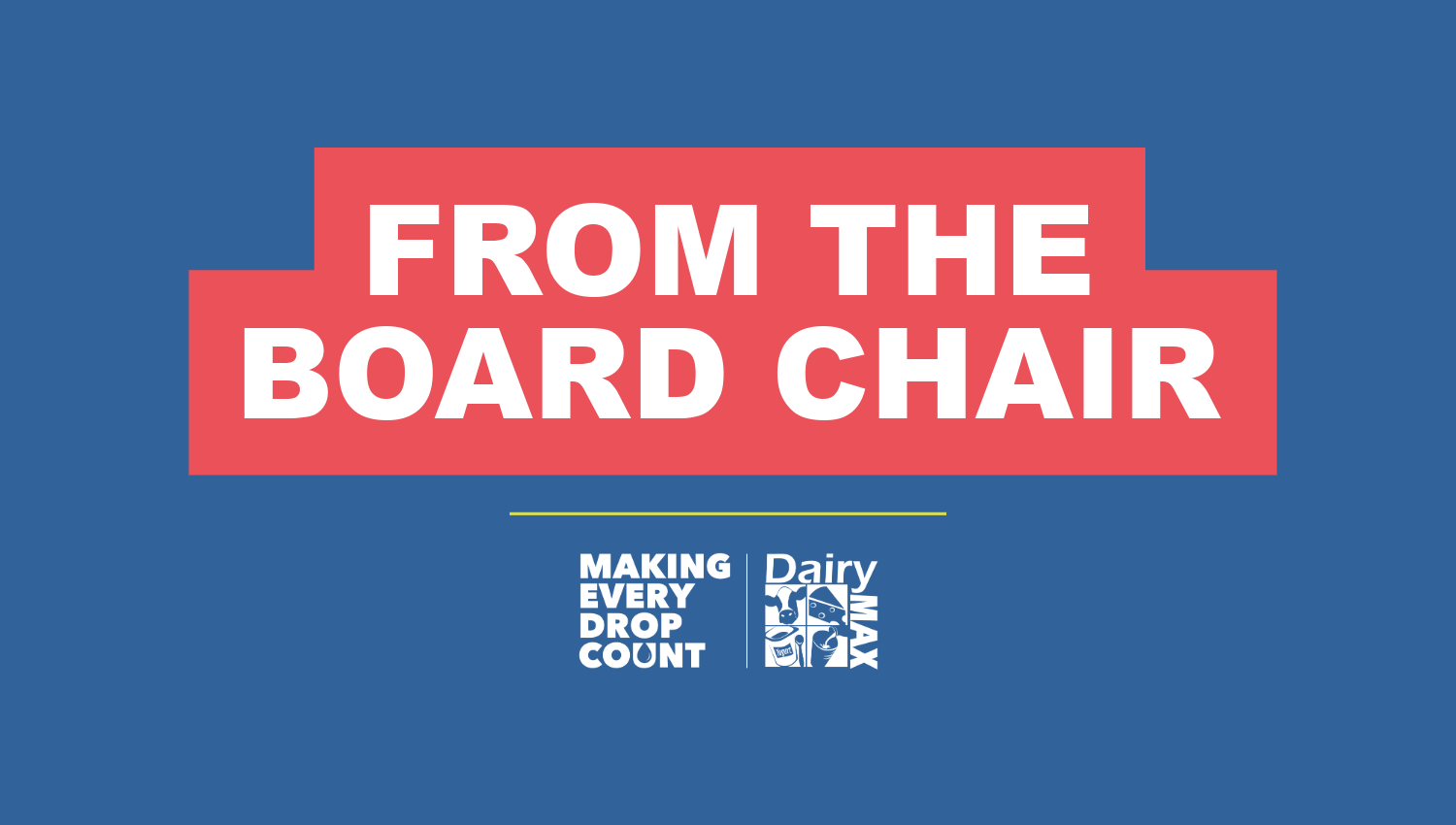 From the Board Chair Message Header