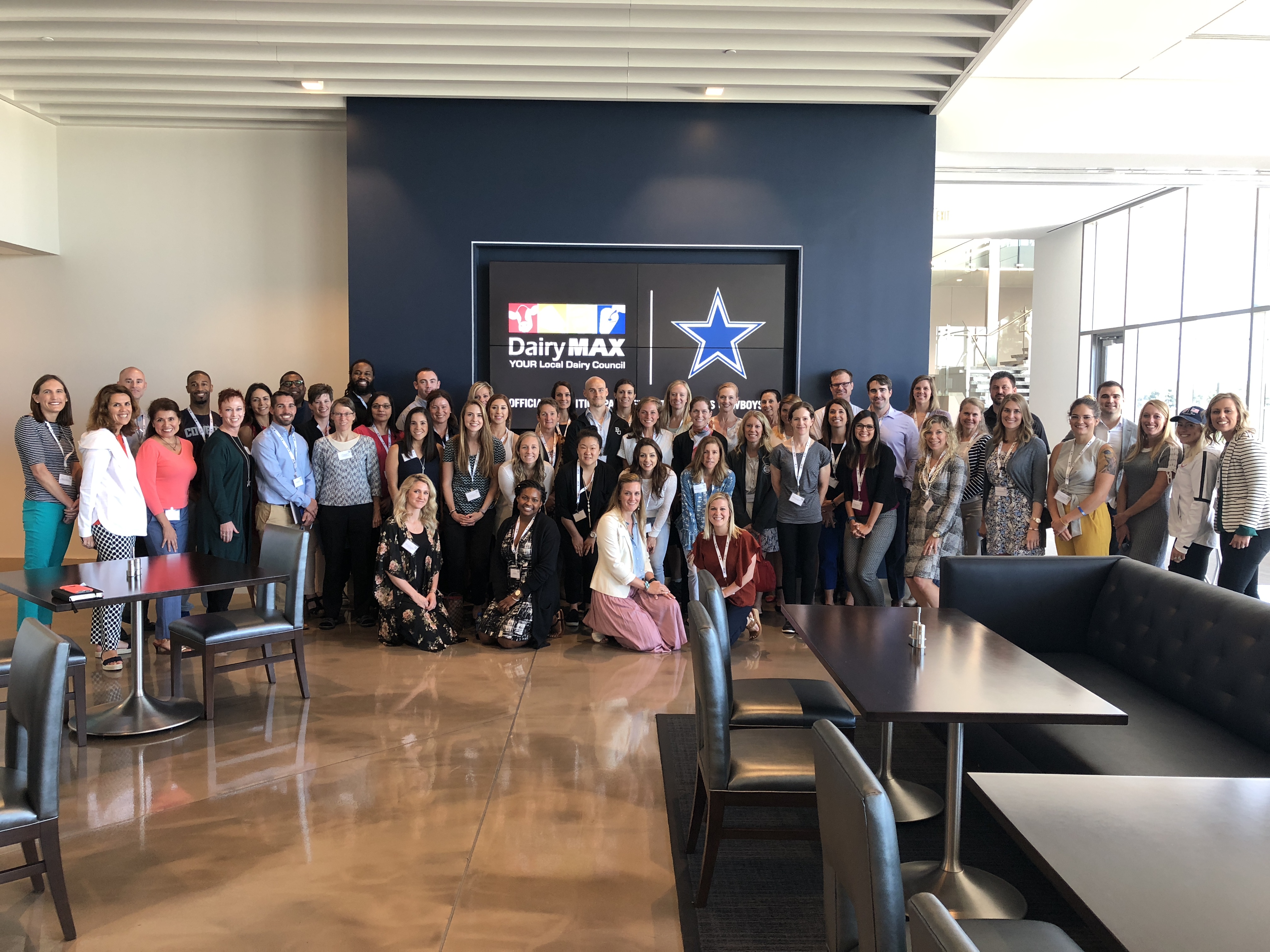 the group poses for a photo at the Star