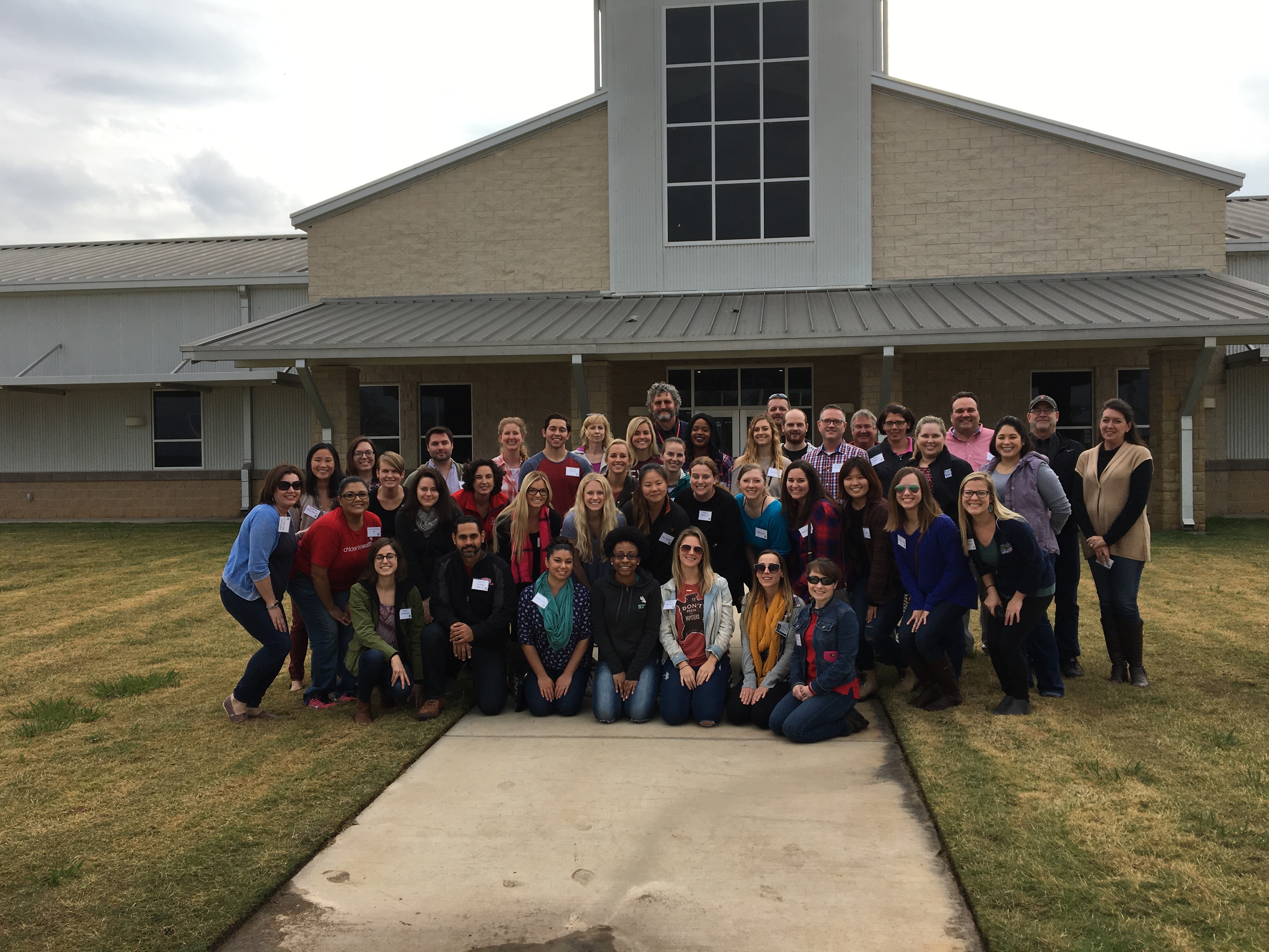 group of RDs on a farm tour