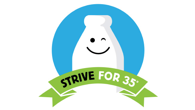 strive for 35 logo