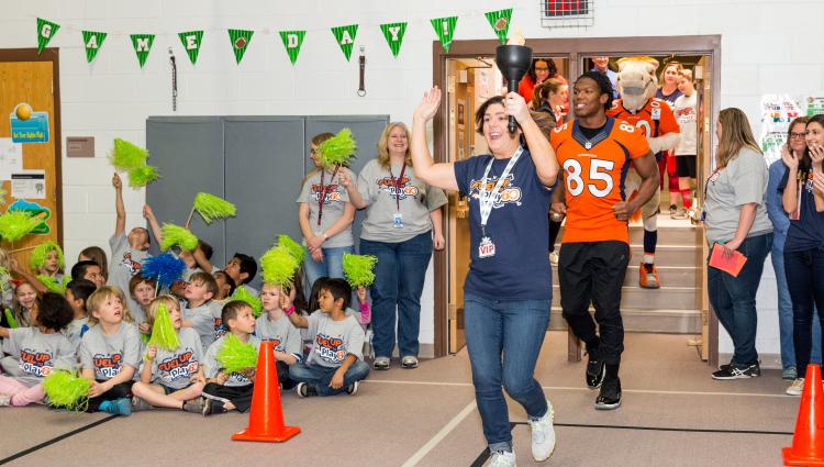 students at the Breakfast Games