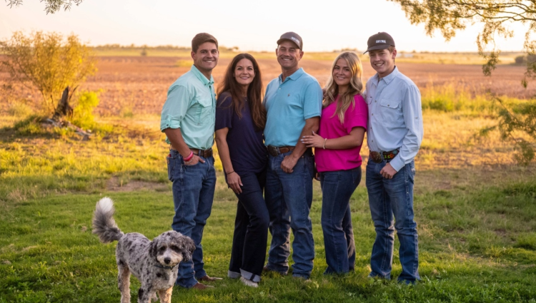 Farm Family poses for a photo