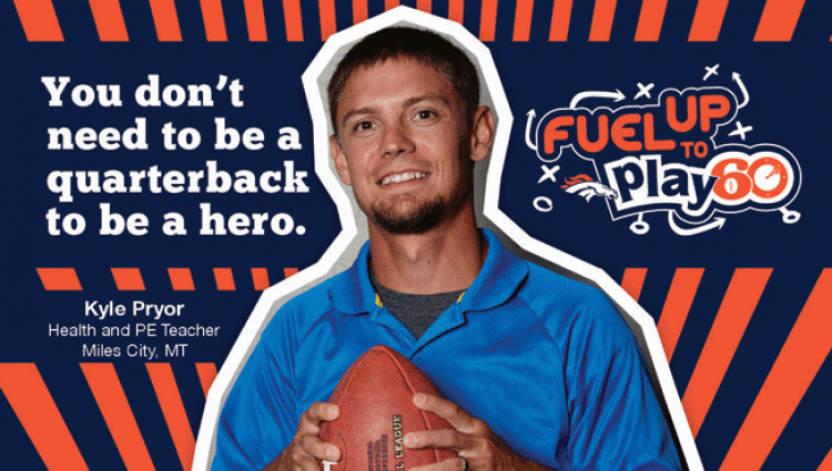 Kyle Pryor, Fuel Up to Play 60 program advisor