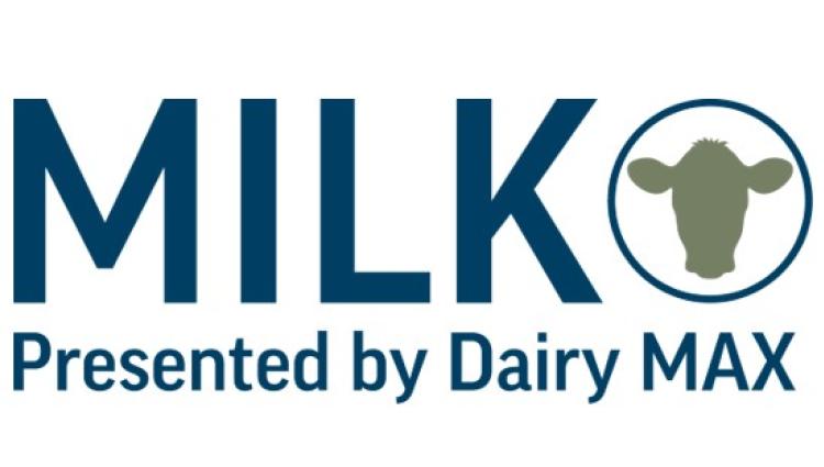 MILK logo with Presented by Dairy MAX